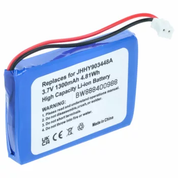   Albrecht 083448 helyettesítő rádió akkumulátor (Li-Ion, 1300mAh / 4.81Wh, 3.7V) - Utángyártott