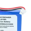 Albrecht 083448 helyettesítő rádió akkumulátor (Li-Ion, 1300mAh / 4.81Wh, 3.7V) - Utángyártott