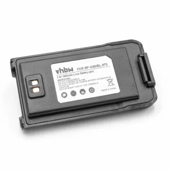   Baofeng BF-A58, BL-970 helyettesítő rádió akkumulátor (Li-Ion, 1800mAh / 13.32Wh, 7.4V) - Utángyártott