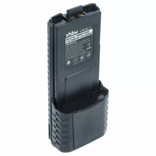 Baofeng BL-5 helyettesítő rádió akkumulátor (Li-Ion, 2800mAh / 20.72Wh, 7.4V) - Utángyártott