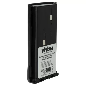   Kenwood KNB-14, KNB-14A helyettesítő rádió akkumulátor (NiMh, 1600mAh / 11.52Wh, 7.2V) - Utángyártott