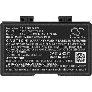   Bosch 8697322501, 8697322504 helyettesítő rádió akkumulátor (NiMh, 1200mAh / 5.76Wh, 4.8V) - Utángyártott