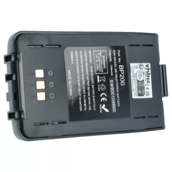   Icom IC-A23, IC-A5, IC-T8 készülékekhez rádió akkumulátor (NiMh, 750mAh / 7.2Wh, 9.6V) - Utángyártott