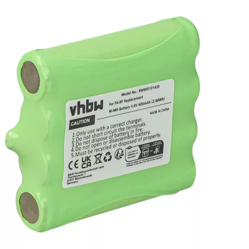 Cobra FA-BP, FA-CK, GA-CM helyettesítő rádió akkumulátor (NiMh, 600mAh / 2.88Wh, 4.8V) - Utángyártott
