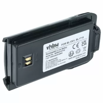   Hyt / Hytera BL1301 helyettesítő rádió akkumulátor (Li-Ion, 1300mAh / 9.62Wh, 7.4V) - Utángyártott