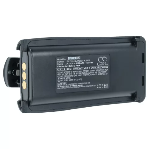 Hyt / Hytera TC 800M készülékhez rádió akkumulátor (Li-Ion, 2100mAh / 15.54Wh, 7.4V) - Utángyártott