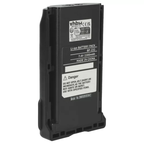 Icom BJ-2000, BP-230 helyettesítő rádió akkumulátor (Li-Ion, 2200mAh / 16.28Wh, 7.4V) - Utángyártott