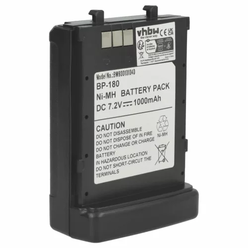 Icom BP-173, BP-180, BP-180H helyettesítő rádió akkumulátor (NiMh, 1000mAh / 7.2Wh, 7.2V) - Utángyártott