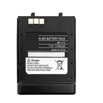   Icom BP-173, BP-180, BP-180H helyettesítő rádió akkumulátor (NiMh, 1100mAh / 7.92Wh, 7.2V) - Utángyártott