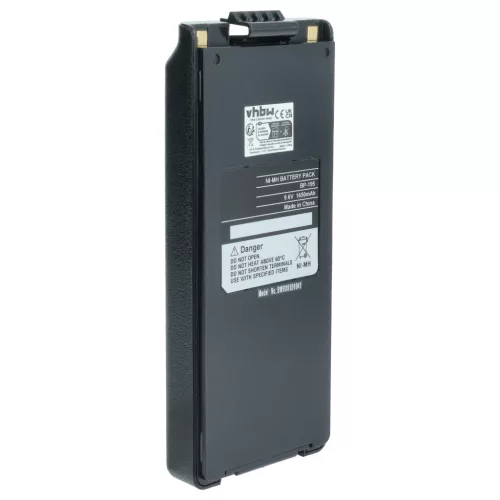 Icom BP-195, BP-196, BP-196H helyettesítő rádió akkumulátor (NiMh, 1650mAh / 15.84Wh, 9.6V) - Utángyártott