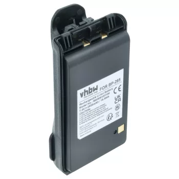   Icom BP-265, BP-265LI helyettesítő rádió akkumulátor (Li-Ion, 2500mAh / 18.5Wh, 7.4V) - Utángyártott
