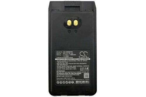 Icom BP-279, BP-280 helyettesítő rádió akkumulátor (Li-Ion, 1500mAh / 11.1Wh, 7.4V) - Utángyártott