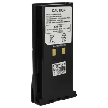   Kenwood KNB-16A, KNB-17A helyettesítő rádió akkumulátor (NiMh, 2100mAh / 15.12Wh, 7.2V) - Utángyártott
