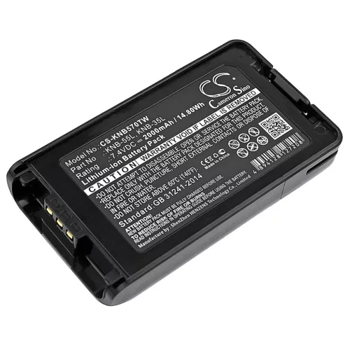 Kenwood KNB-24, KNB-24L helyettesítő rádió akkumulátor (Li-Ion, 2000mAh / 14.8Wh, 7.4V) - Utángyártott