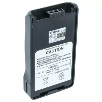   Kenwood KNB-24, KNB-24L helyettesítő rádió akkumulátor (NiMh, 1300mAh / 9.36Wh, 7.2V) - Utángyártott