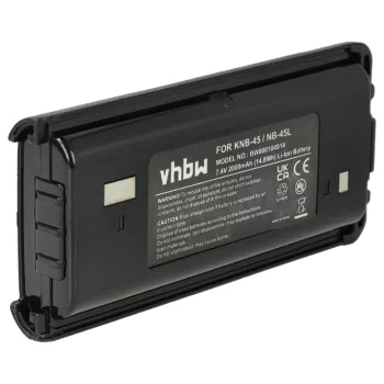   Kenwood KNB-45, KNB-45L helyettesítő rádió akkumulátor (Li-Ion, 2000mAh / 14.8Wh, 7.4V) - Utángyártott