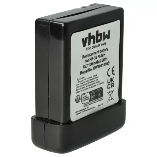 Kenwood PB-32, PB-32H, PB-33 helyettesítő rádió akkumulátor (NiMh, 1100mAh / 6.6Wh, 6V) - Utángyártott