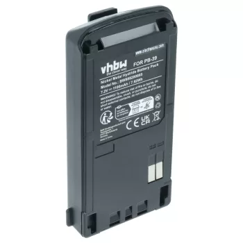   Kenwood PB-38, PB-39, PB-39H helyettesítő rádió akkumulátor (NiMh, 1100mAh / 7.92Wh, 7.2V) - Utángyártott