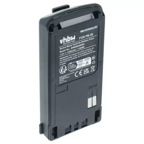 Kenwood PB-38, PB-39, PB-39H helyettesítő rádió akkumulátor (NiMh, 1100mAh / 7.92Wh, 7.2V) - Utángyártott