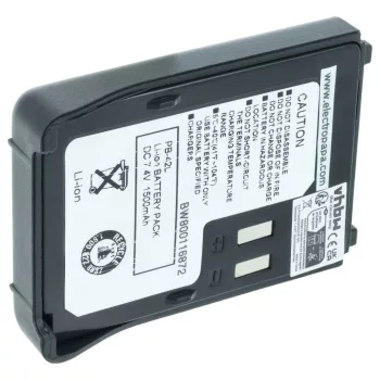   Kenwood PB-42, PB-42L helyettesítő rádió akkumulátor (Li-Ion, 1500mAh / 11.1Wh, 7.4V) - Utángyártott