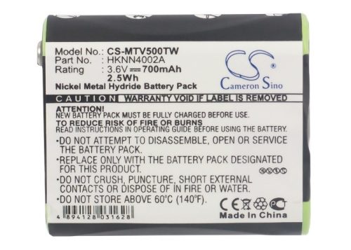 Motorola 1532, 4002A, 53615 helyettesítő rádió akkumulátor (NiMh, 700mAh / 2.52Wh, 3.6V) - Utángyártott