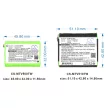 Motorola 1532, 4002A, 53615 helyettesítő rádió akkumulátor (NiMh, 700mAh / 2.52Wh, 3.6V) - Utángyártott