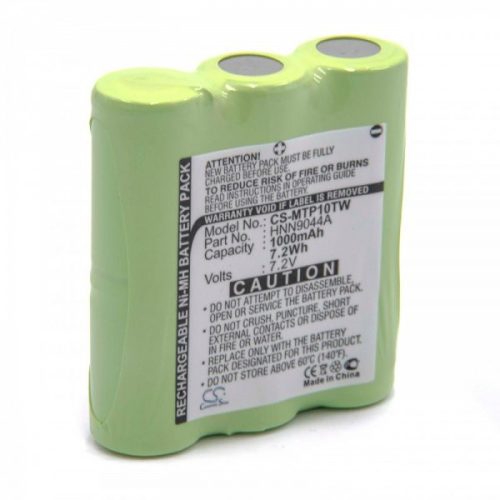 Motorola 6060937H01, HNN9018 helyettesítő rádió akkumulátor (NiMh, 1000mAh / 7.2Wh, 7.2V) - Utángyártott