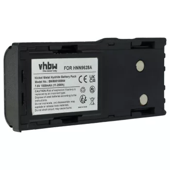   Motorola HNN9628A, HNN9628B helyettesítő rádió akkumulátor (NiMh, 1500mAh / 11.25Wh, 7.5V) - Utángyártott