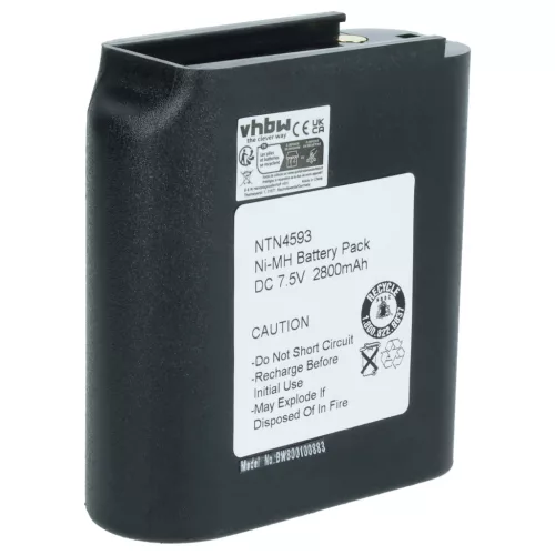 Motorola NTN4538, NTN4592 helyettesítő rádió akkumulátor (NiMh, 2700mAh / 20.25Wh, 7.5V) - Utángyártott