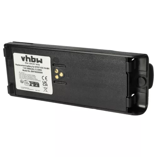 Motorola NTN7143 helyettesítő rádió akkumulátor (Li-Ion, 1800mAh / 13.5Wh, 7.5V) - Utángyártott