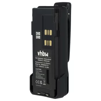   Motorola PMNN4406 helyettesítő rádió akkumulátor (Li-Ion, 3000mAh / 22.2Wh, 7.4V) - Utángyártott
