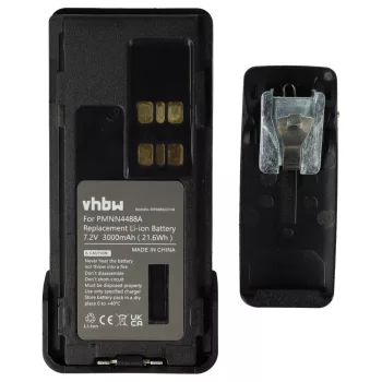  Motorola PMNN4488a helyettesítő rádió akkumulátor (Li-Ion, 3000mAh / 21.6Wh, 7.2V) - Utángyártott