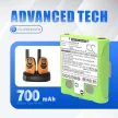 Simvalley PX-175-675 helyettesítő rádió akkumulátor (NiMh, 700mAh / 3.36Wh, 4.8V) - Utángyártott