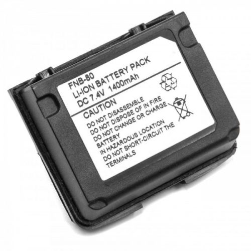 Vertex / Yaesu VX-5E készülékhez rádió akkumulátor (Li-Ion, 1400mAh / 10.36Wh, 7.4V) - Utángyártott