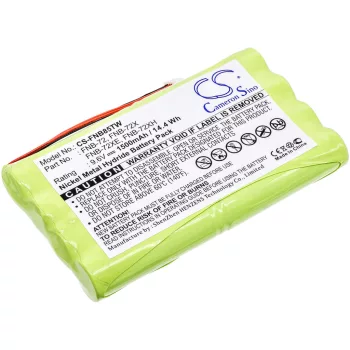   Yaesu FNB-72, FNB-72x helyettesítő rádió akkumulátor (NiMh, 1500mAh / 14.4Wh, 9.6V) - Utángyártott