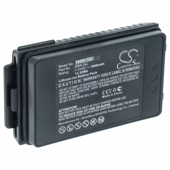   Yaesu SBR-24L helyettesítő rádió akkumulátor (Li-Ion, 1800mAh / 13.32Wh, 7.4V) - Utángyártott