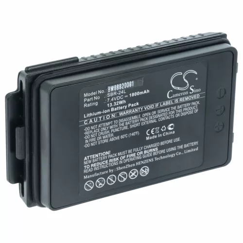 Yaesu SBR-24L helyettesítő rádió akkumulátor (Li-Ion, 1800mAh / 13.32Wh, 7.4V) - Utángyártott