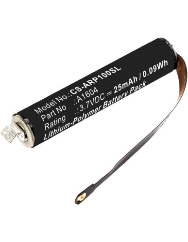 Apple A1523, A1604 helyettesítő fülhallgató akkumulátor (Li-Ion, 25mAh / 0.09Wh, 3.7V) - Utángyártott