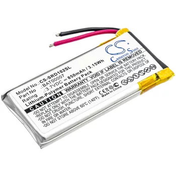   Cardo BAT00007 helyettesítő fülhallgató akkumulátor (Li-Polymer, 850mAh / 3.15Wh, 3.7V) - Utángyártott