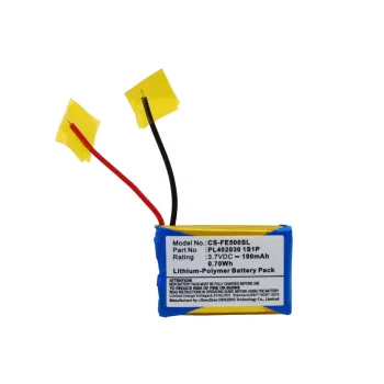   Fiio PL402030 1S1P helyettesítő fülhallgató akkumulátor (Li-Polymer, 190mAh / 0.7Wh, 3.7V) - Utángyártott
