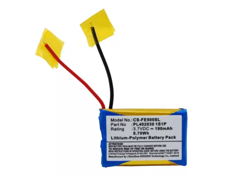 Fiio PL402030 1S1P helyettesítő fülhallgató akkumulátor (Li-Polymer, 190mAh / 0.7Wh, 3.7V) - Utángyártott