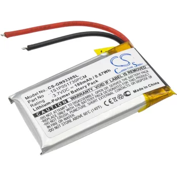  GN 1S1P051730PCM helyettesítő fülhallgató akkumulátor (Li-Polymer, 180mAh / 0.67Wh, 3.7V) - Utángyártott