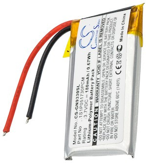 GN 1S1P051730PCM helyettesítő fülhallgató akkumulátor (Li-Polymer, 180mAh / 0.67Wh, 3.7V) - Utángyártott