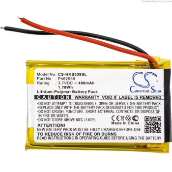   Harman / Kardon P462539 helyettesítő fülhallgató akkumulátor (Li-Polymer, 480mAh / 1.78Wh, 3.7V) - Utángyártott