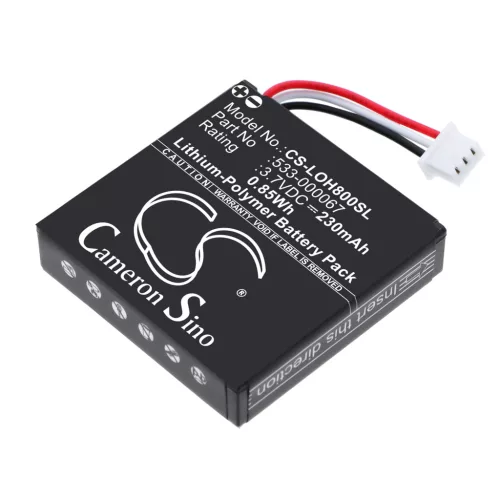 Logitech 533-000067 helyettesítő fülhallgató akkumulátor (Li-Polymer, 230mAh / 0.851Wh, 3.7V) - Utángyártott