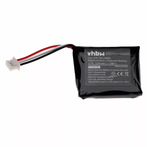 Logitech 533-000067 helyettesítő fülhallgató akkumulátor (Li-Polymer, 320mAh / 1.2Wh, 3.7V) - Utángyártott
