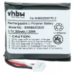 Sennheiser AHB552826TPC helyettesítő fülhallgató akkumulátor (Li-Polymer, 360mAh / 1.33Wh, 3.7V) - Utángyártott