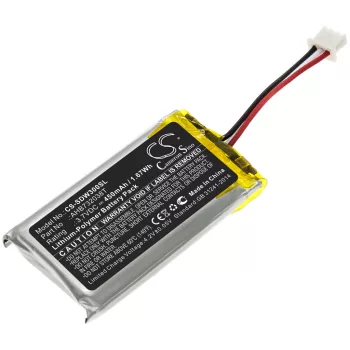  Sennheiser AHB732038T helyettesítő fülhallgató akkumulátor (Li-Polymer, 450mAh / 1.67Wh, 3.7V) - Utángyártott