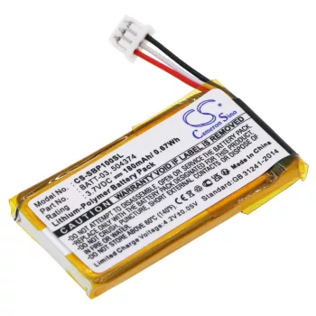   Sennheiser 504374 helyettesítő fülhallgató akkumulátor (Li-Ion, 180mAh / 0.666Wh, 3.7V) - Utángyártott