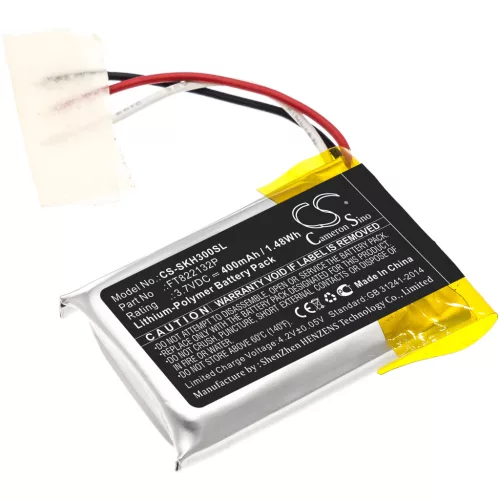 Skullcandy FT822132P helyettesítő fülhallgató akkumulátor (Li-Polymer, 400mAh / 1.48Wh, 3.7V) - Utángyártott